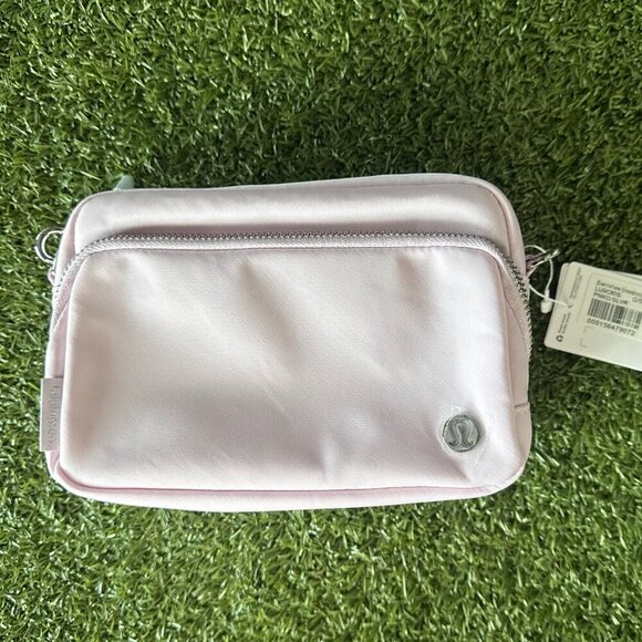 lululemon athletica Handbags - Everywhere Crossbody Bag 2L Metal Hardware - Pink Organza/Silver